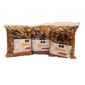Granola Fitness Etiqueta Blanca marca Sol Natural 500 gramos